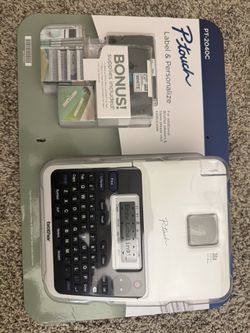 P-Touch PT-2040W Home & Office Label Maker Printer with Additional Two TZ Tapes (TZe-131, TZe-231)