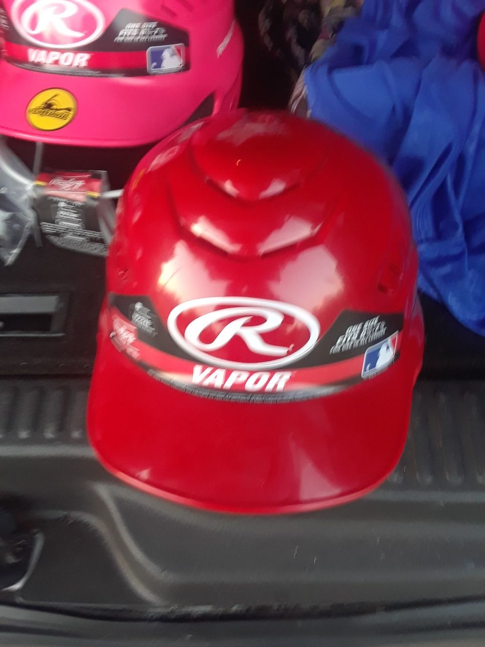 Buy the Rawling Red Baseball And Softball Helmet Size 6 1/2-7 1/2