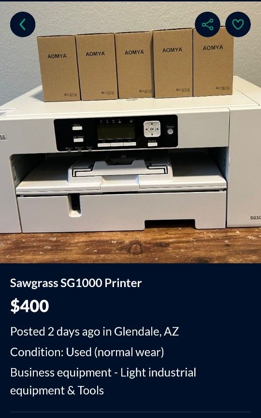 Sawgrass SG1000 Printer