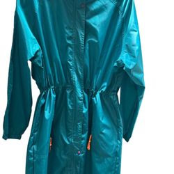 Vintage Wool Rips Women’s Full Length Trench Raincoat Size Extra Large