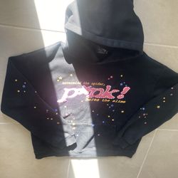 Spider Pink V2 Hoodie - Black - Size Medium - Brand New