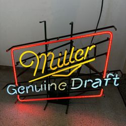 Miller Beer Neon Sign