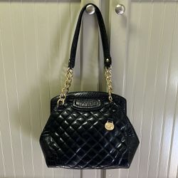 Gorgeous Brahmin, Quilted, Black Over The Shoulder Handbag