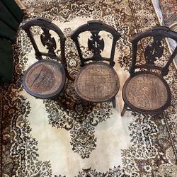 Victorian Circa 1800s Chair Set Of 3 