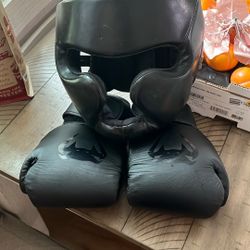 Boxing Gloves And Headgear