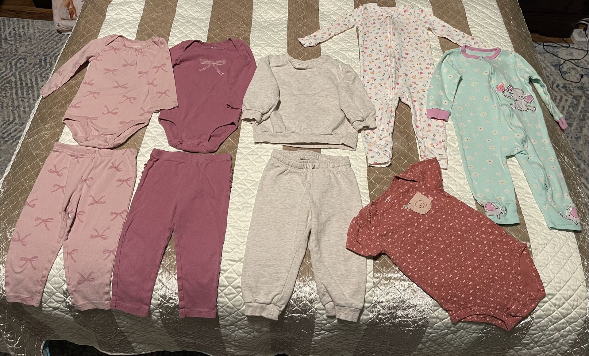 Carters Clothes For Girl 12-18 Months H&M