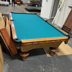 Pool Table And Wall Unit 