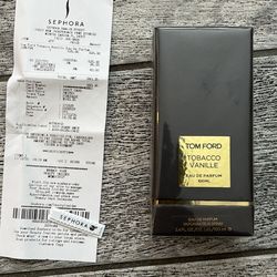 TOM FORD TABACCO VANNILE EAU DE PARFUM 100ML/3.4oz SEALED WITH RECEIPT