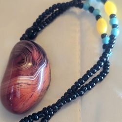 Sardonix Crystal Necklace