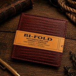 Handcrafted Genuine Leather Bi-Fold Wallets – Western Style – $29.99