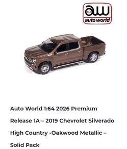 Auto World 1.64 Chevrolet Silverado 2019 