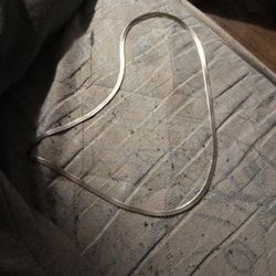 Sterling Silver Herringbone Necklace