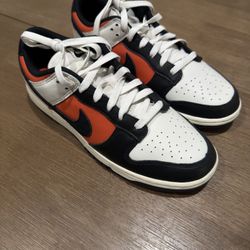 Nike Dunk Low – Black/Orange/White – Brand New Size 8.5 US