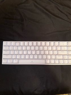 White gaming keyboard