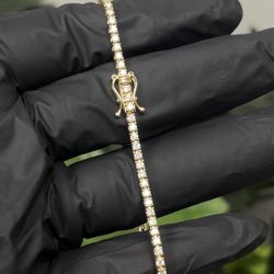 14K Gold Tennis Bracelet 