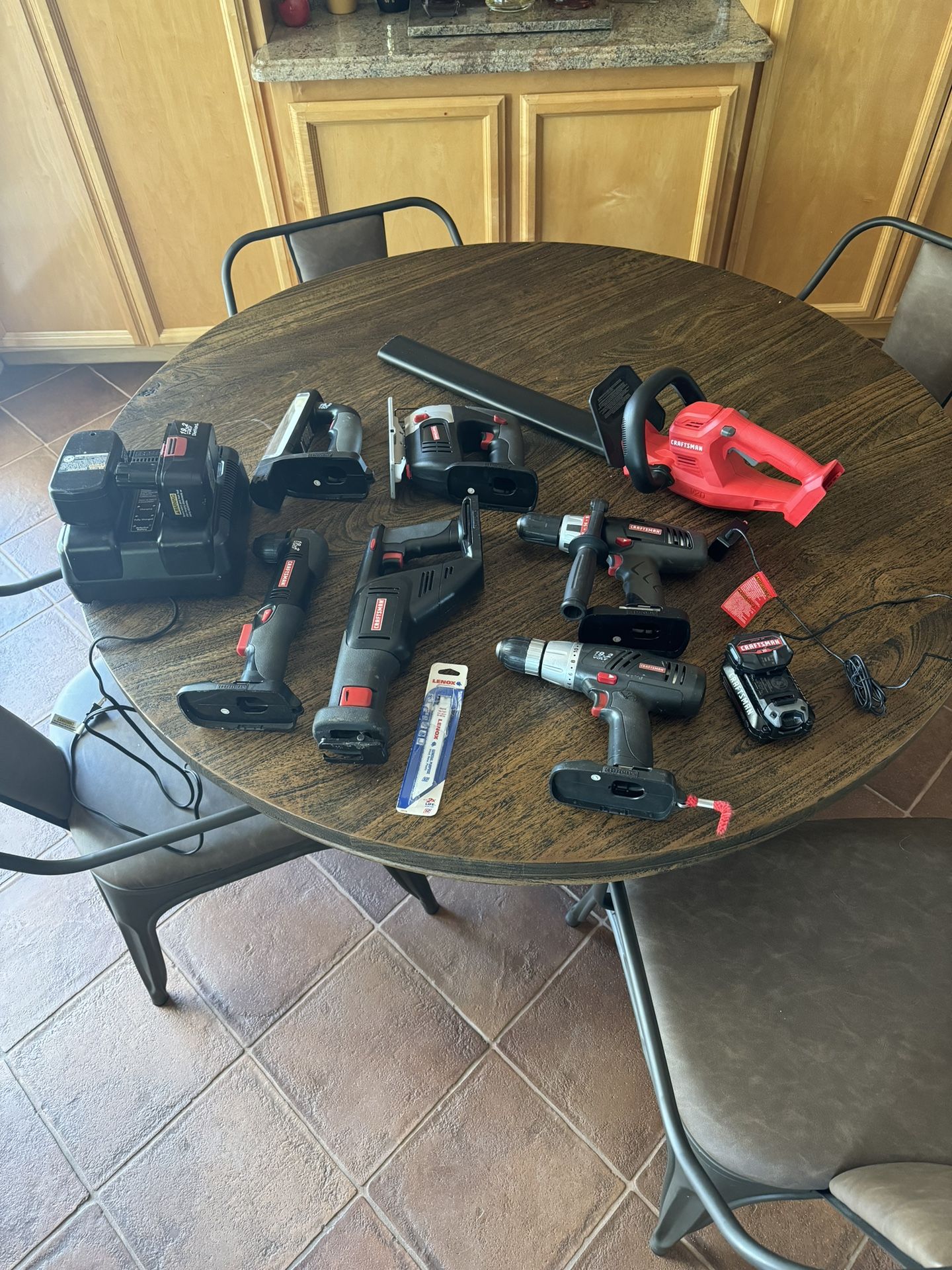 Craftsman Tool Set And Batteries With Chargers