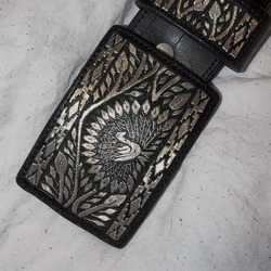 Authentic Mexican Silver/Leather belt
