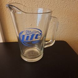 MILLER LITE VINTAGE PITCHER GLASS