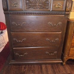 Brown 4 Drawer Dresser