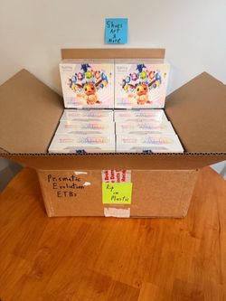 (Lot Of 10) Prismatic Evolutions Elite Trainer Box “RIP IN PLASTIC”