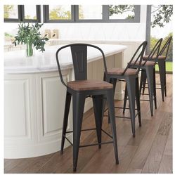 4 BAR STOOLS 