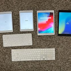 4 Apple iPads + 2 Apple Keyboards - - only $80