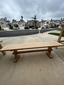 Outdoor patio bench 
