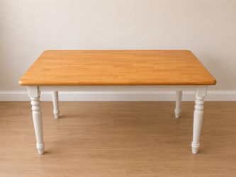 Light brown wood table