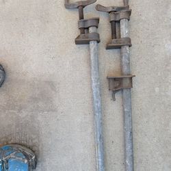 5 Ft Metal Clamps In Very Good Condition