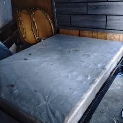 Queen Size Bed Frame and Box Spring