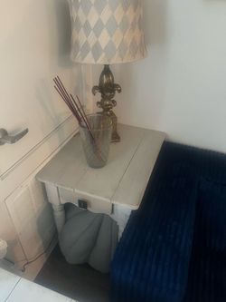 Set of two antique tables needs one nob and painting