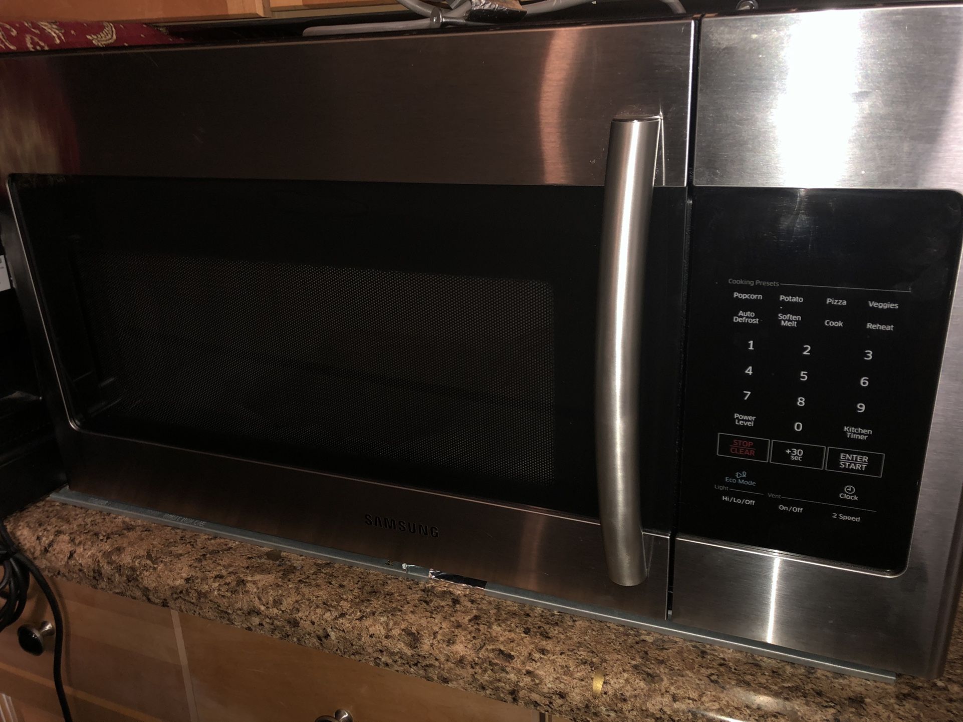 SAMSUNG STAINLESS STEEL UNDER THE RANGE MICROWAVE