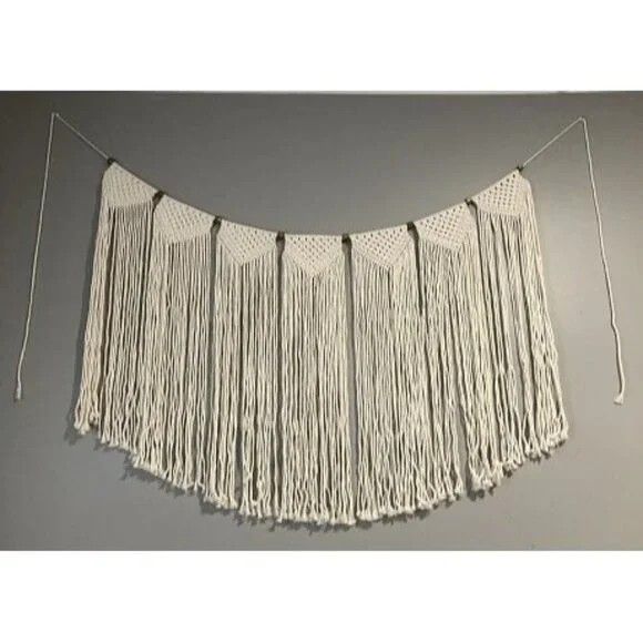 New Large Macrame Wall Hanging Boho Tapestry Woven Bohemian Above Bed Wall Decor