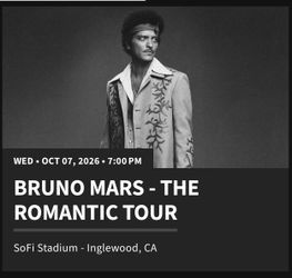 Bruno Mars tickets
