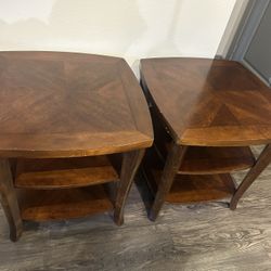 Wood End Tables (2)