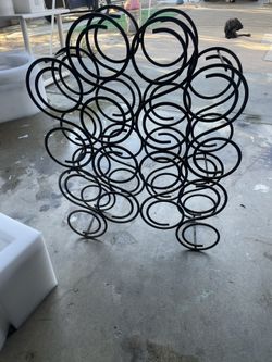 Wrought Iron Wine Bottle Rack/Decor