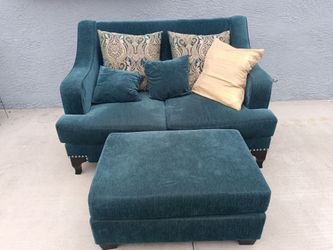 Love seat and ottoman