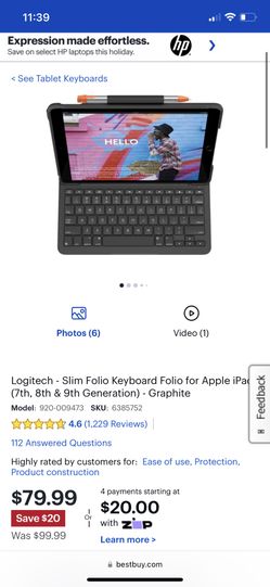Logitech Ipad 7 Gen Keyboard