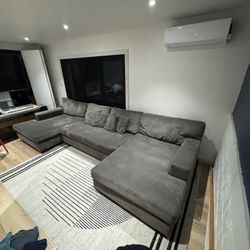 Double Sectional Sleeper Sofa 