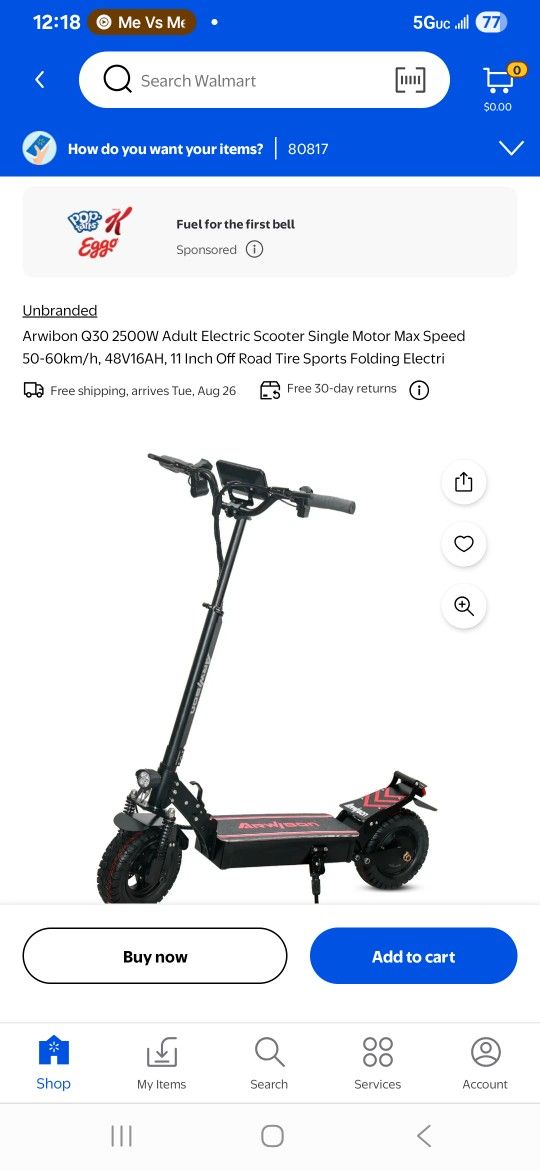 Electric Scooter(adults Only) Ariwbon Q30