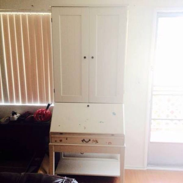 Ikea Hemnes Secretary Desk With Hutch Great Condition Bookcase
