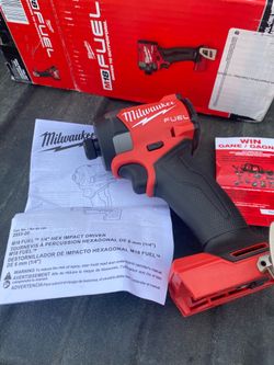 Brand new Milwaukee m18 Fuel 1/4 inch hex impact drill . Tool only no battery