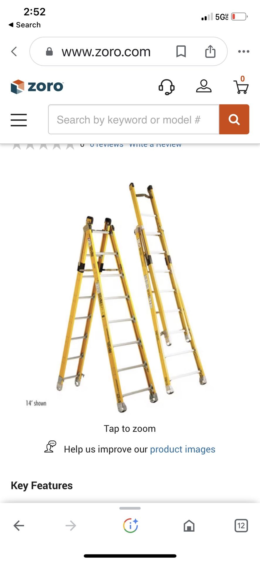 Bauer Ladder Straight Or Step Ladder 