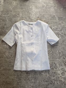 ABERCROMBIE white dress up top