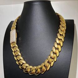 Miami Cuban Link Gold Plated Chain | 20mm - 24inch 