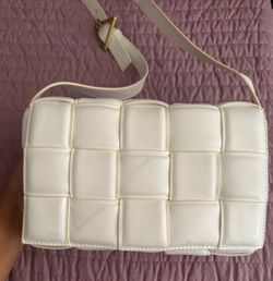 Bottega Veneta White Padded Cassette Bag