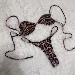 New Small Cheetah Leopard Animal Print Bikini Swimsuits 