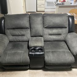 Reclining Couch With Cup holder And Storage