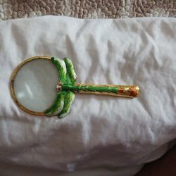 Handheld Enamel Cloisonne Dragonfly Magnify Glass