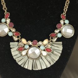 Lane Bryant Statement Necklace 18”-22” With Extension Great Condition 